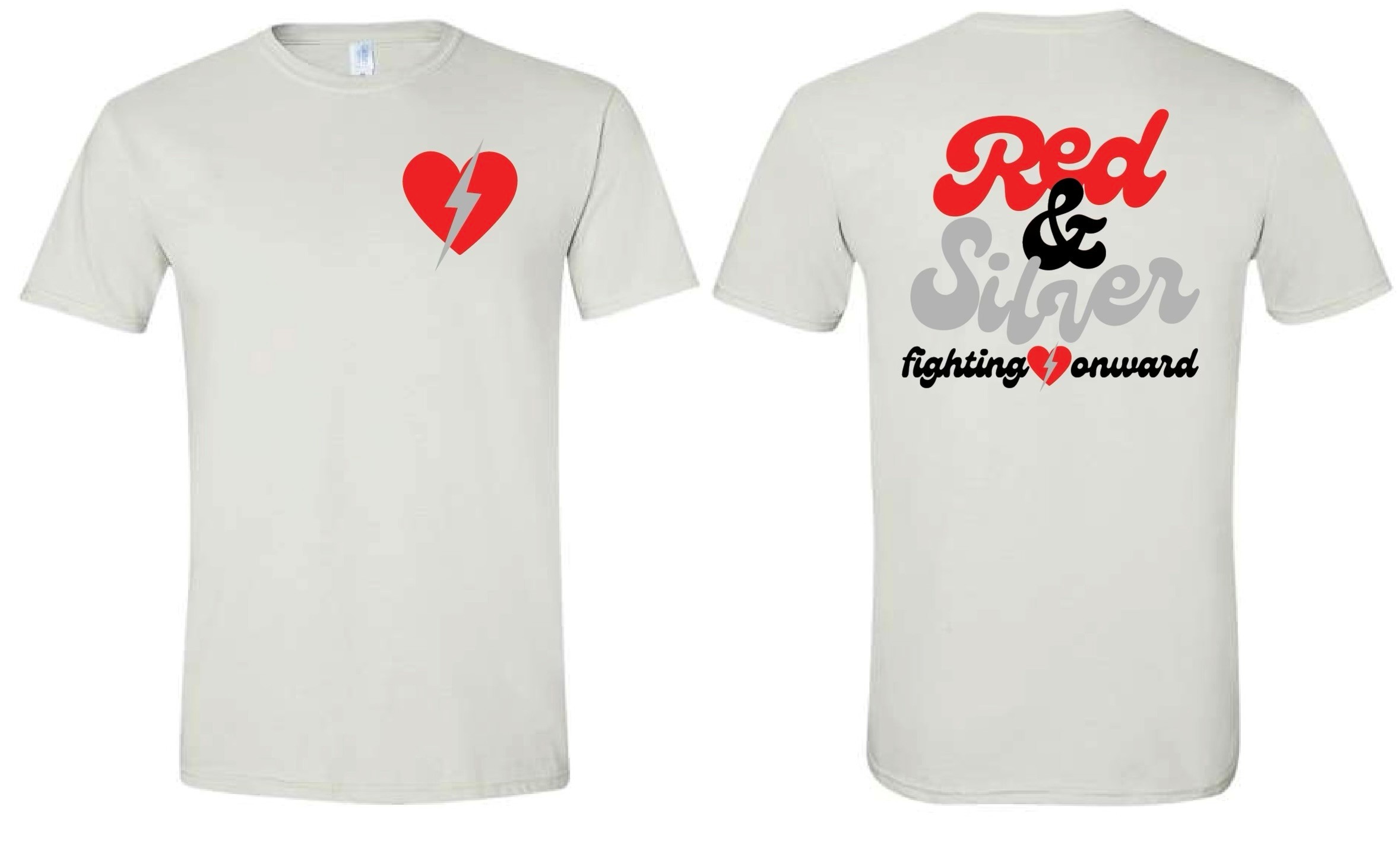 SALE! Red & Silver Tee – Adult Small